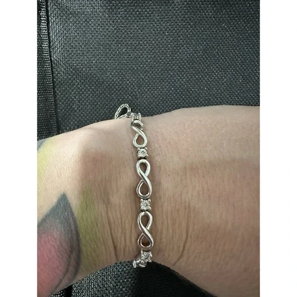 Infinity 925‎ Sterling Silver Adjustable Bolo Bracelet Kay Jewelers - Picture 3 of 5